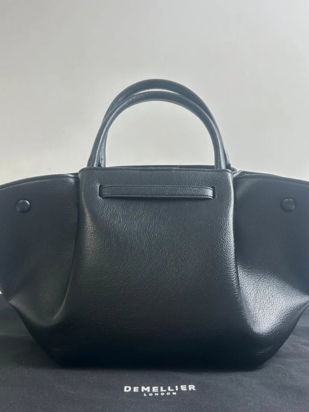 DeMellier New York Grained Leather Tote Bag - Picture 2 of 9